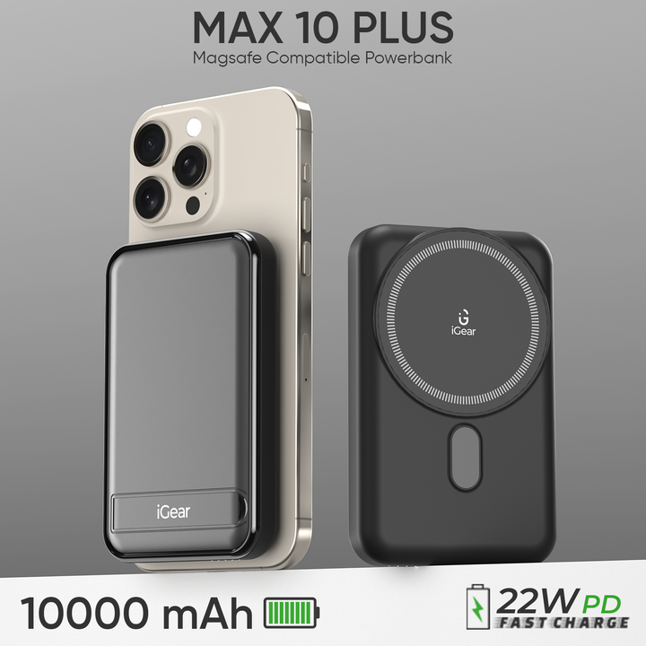 iGear Max10 Plus wireless charging power bank
